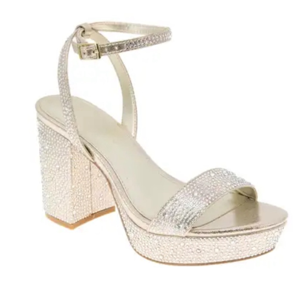 NIB BCBGENERATION Size 9M Shoes Platino Pristal